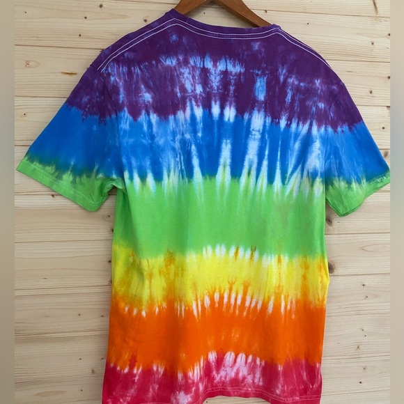 GILDAN Soft Style | Tie-Dye T-Shirt | Color: Rainbow | Size: L - Picture 5 of 8